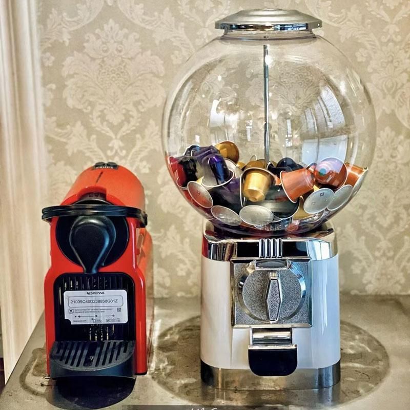 ガチャガチャマシーン コーヒーポッド収納