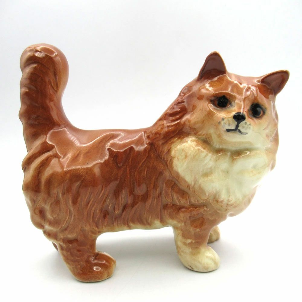 ヴィンテージ 雑貨 置物 フィギュア ペルシャ猫 オレンジ Beswick ベズウィック イギリス 1948-1954年頃 22A477