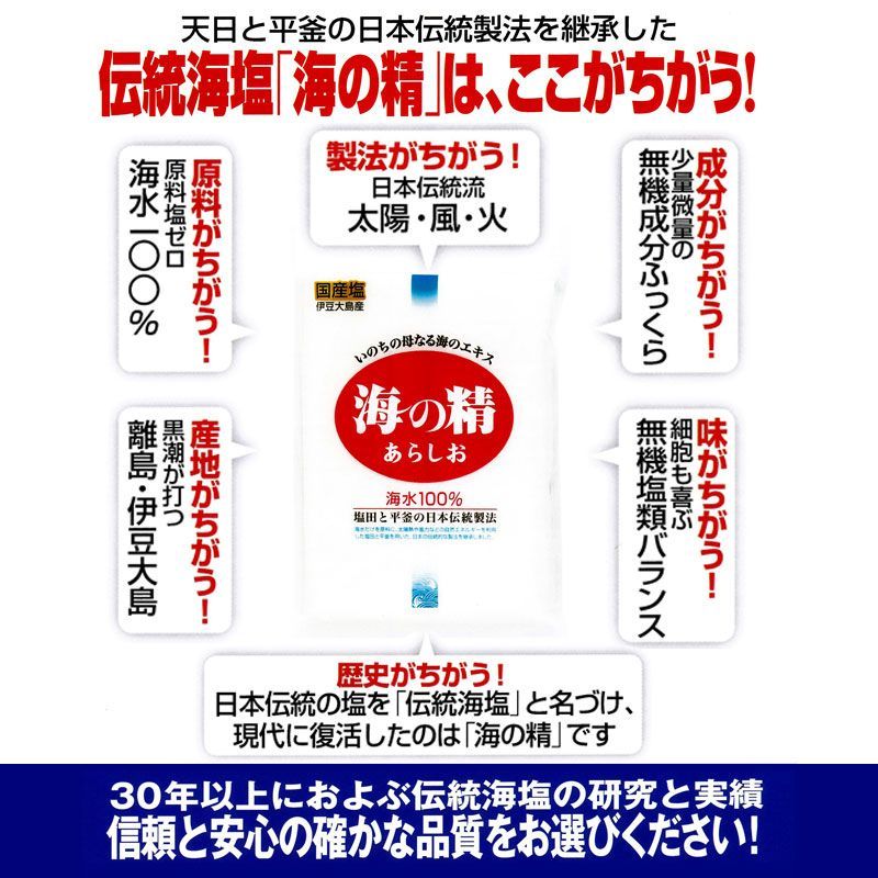 斎藤一人さんオススメの自然塩 海の精 500g×2