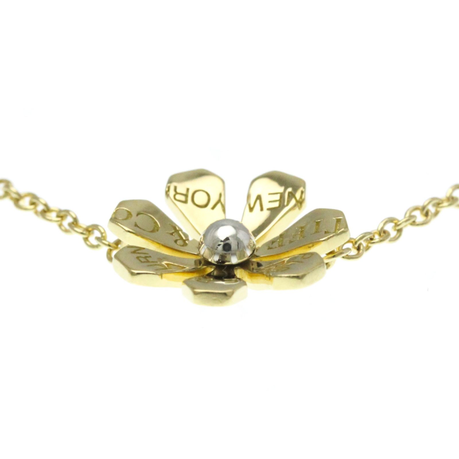 ティファニー Tiffany バグズ ブレスレット K18イエローゴールド K18YG シルバー 無し チャームブレスレット ゴールド