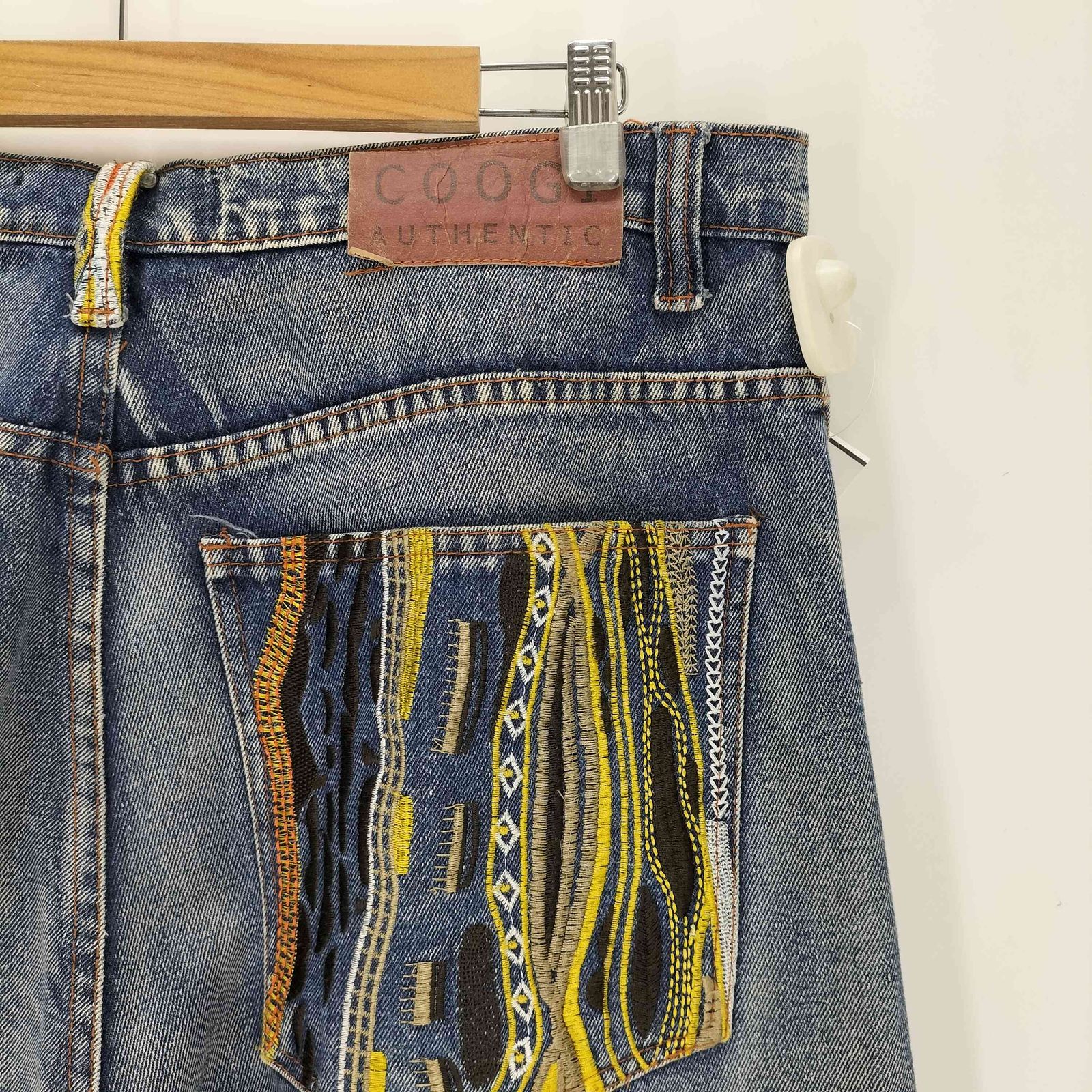 クージー COOGI 刺繍 バギーデニムパンツ メンズ 38 COOGI 刺繍