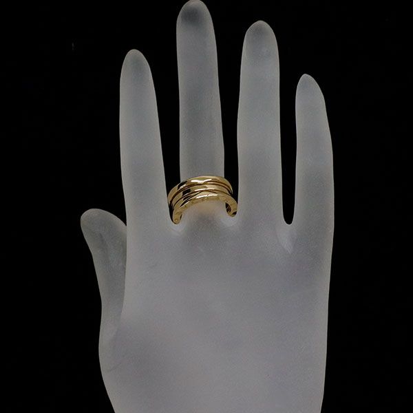 ブルガリ リング ビーゼロワン B-ZEEO1 3バンド 49号 K18YG ブルガリ K18YG リング B.ZERO1 49号 ブルガリ リング ビーゼロワン B