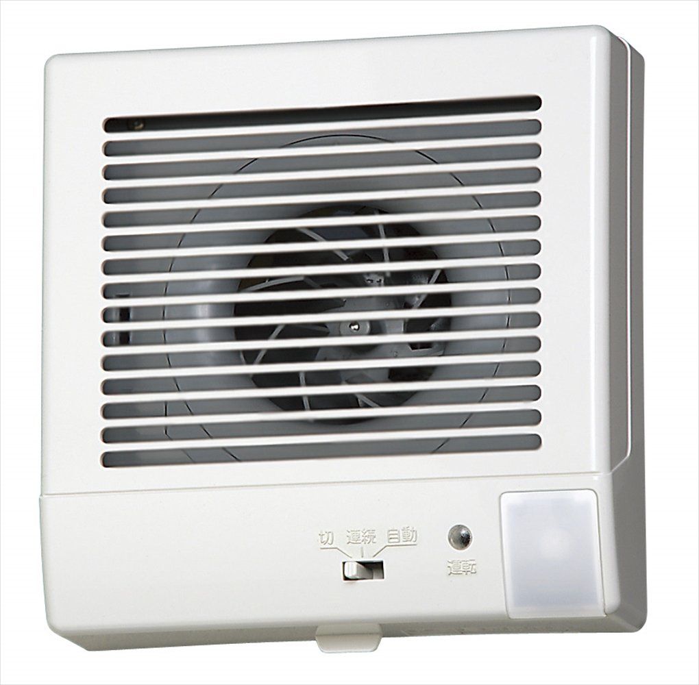 バクマ工業 パイプ用ファン 強制排気用 人感センサー付 速結端子 KPT-08JD