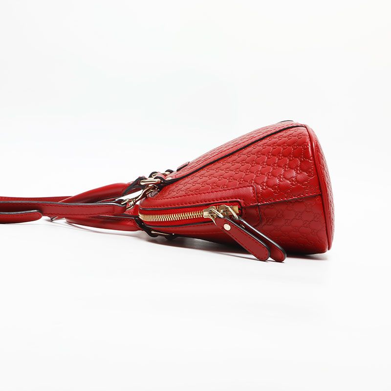 GUCCI グッチ ショルダーバッグ マイクロ GG シマ レザー 2way