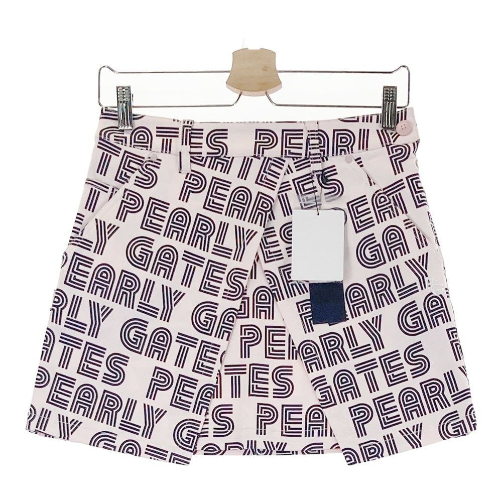 サイズ 0 PEARLY GATES パーリーゲイツ 055-2134210 ストレッチスカート ロゴ柄 ピンク系 240101543757 ゴルフウェア レディース ストスト