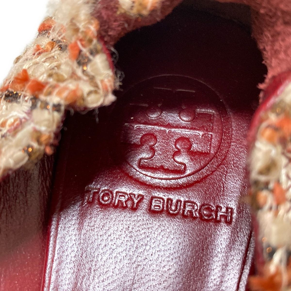 美品！TORY BURCH トリーバーチ　レザー アイコンフラットシューズ 8M TORY BURCH(トリーバーチ) フラットシューズ 8M レディース