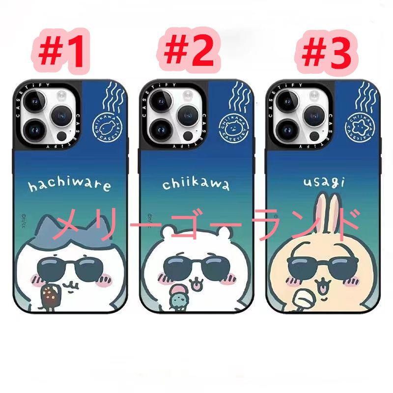 新品 Casetify x Chiikawa iphoneケース iPhone16 iPhone15 iPhone 14 iPhone13 iPhone12 iPhone11 スマホケースUsagi /Hachiware/Chiikawミラーケース