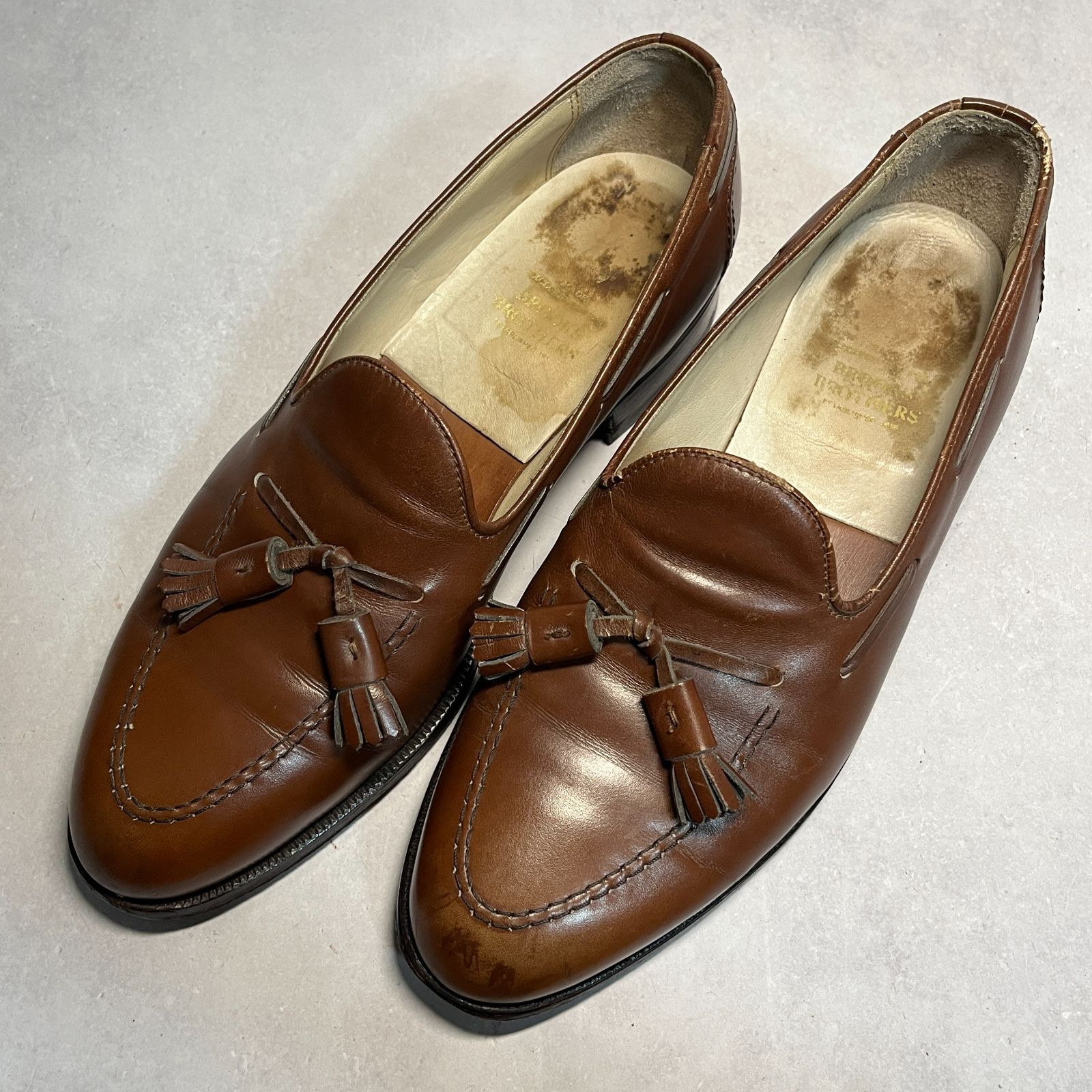 J*Z様 ブルックスブラザーズ USA製 タッセルローファー 26cm Brooks Brothers × Crockett & Jones カウレザー キャベン