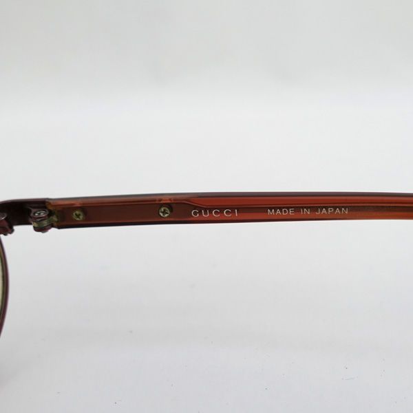 GUCCI / グッチ □GGメガネ 度入り チタン ブラウン系 GG85035