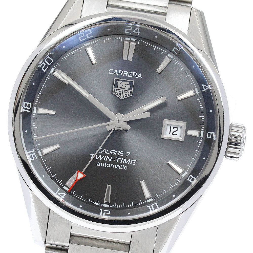 タグホイヤー TAG HEUER WAR2012-0 カレラ ツインタイム キャリバー7  