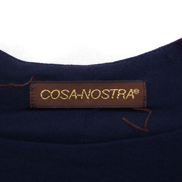 コーザノストラ COSA-NOSTRA コットン ニット カーディガン V