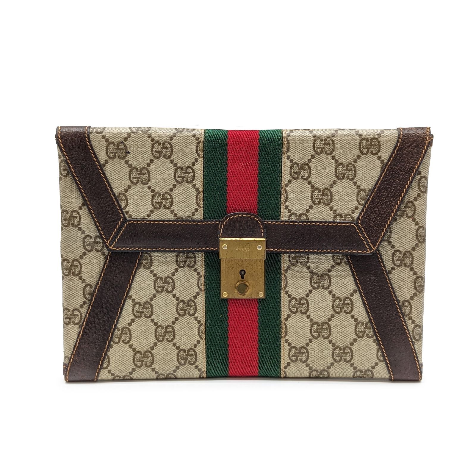 美品】GUCCI オールド グッチ シェリー クラッチバッグ - メルカリ