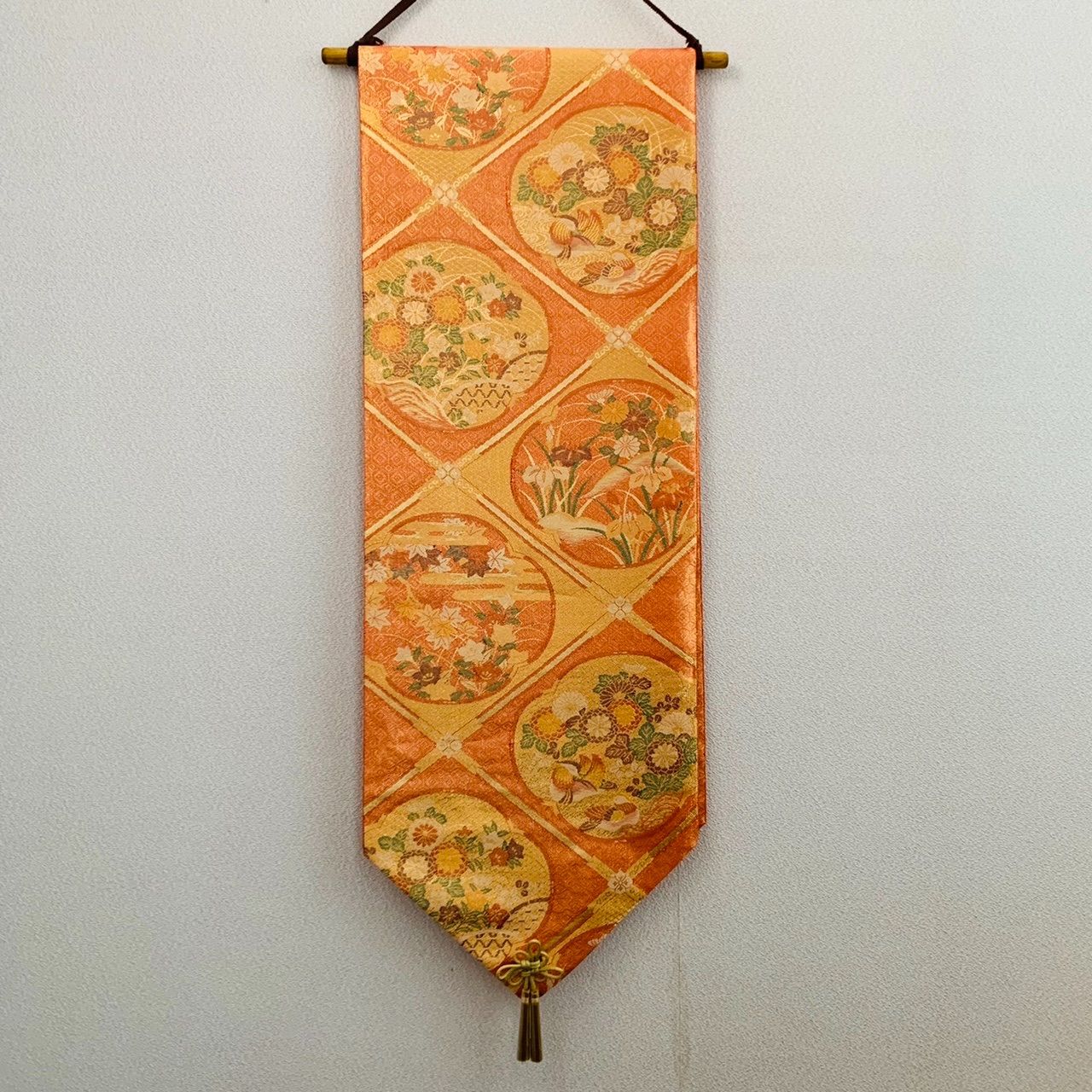 👘ひな祭り 新品・未使用 帯 テーブルランナー 兼 タペストリー 👘ひな祭り 新品・未使用 帯 テーブルランナー 兼 タペストリー