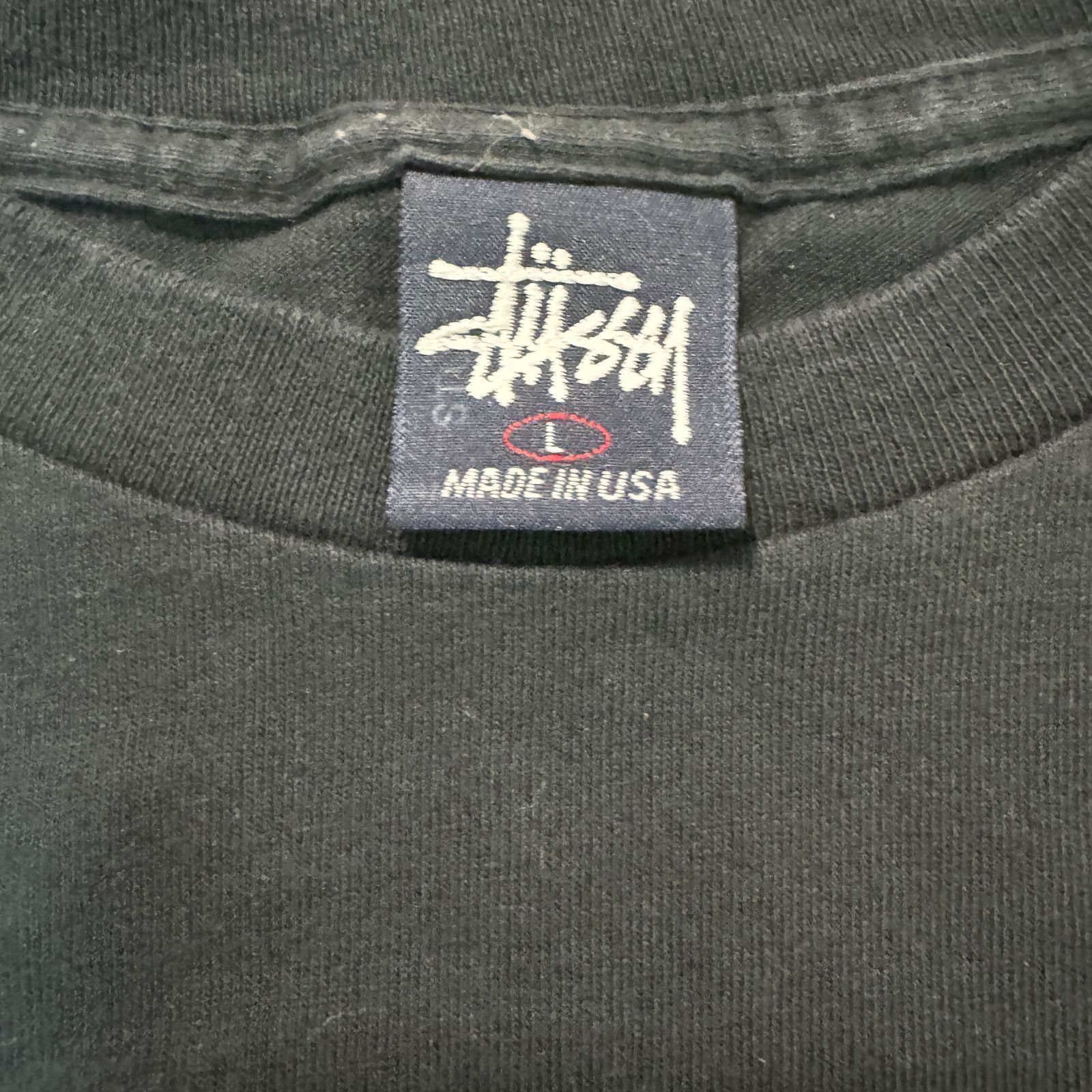 90s old stussy サークル ドラゴン プリント Tシャツ Lサイズ ポップ 