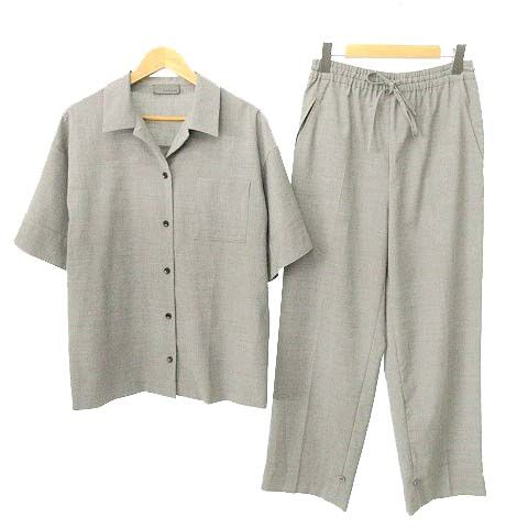 アンクレイヴ uncrave セットアップ オーバーサイズ シャツ パンツ イージーパンツ 約Mサイズ グレー U90