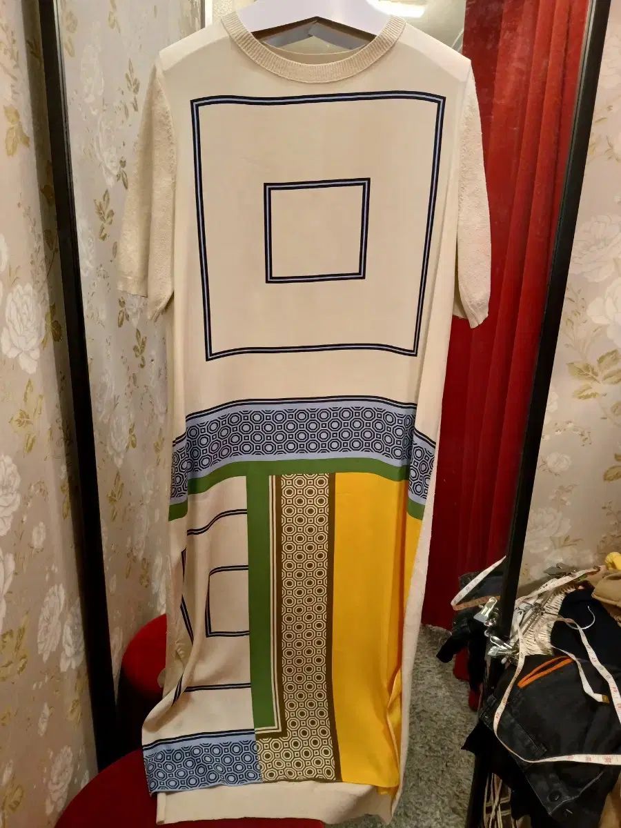 トリーバーチ シルク ロング丈ワンピース S