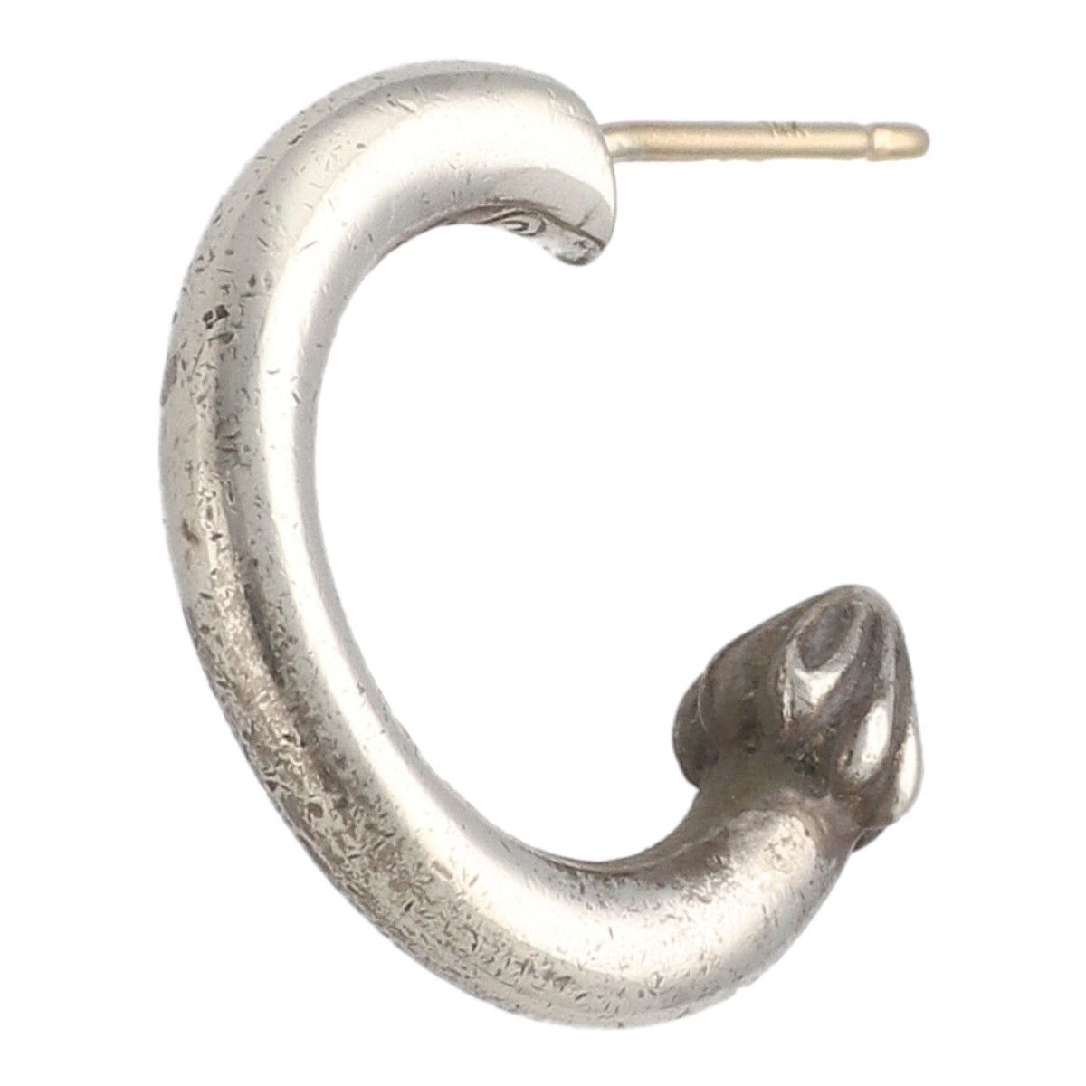 中古】 CHROME HEARTS クロムハーツ プレーン フープピアス シルバー 