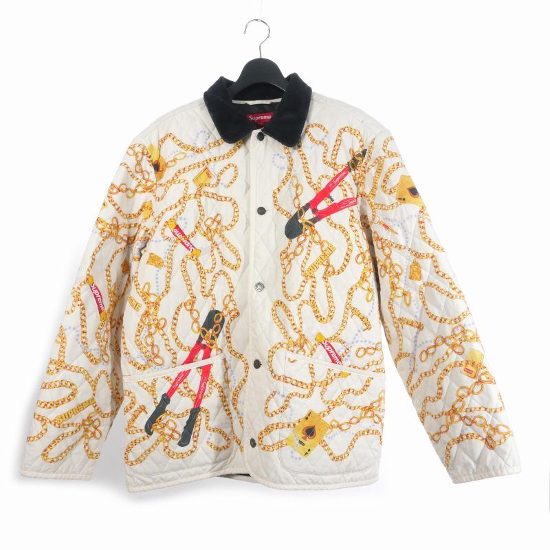 シュプリーム SUPREME 20AW Chains Quilted Jacket チェーンキルト 