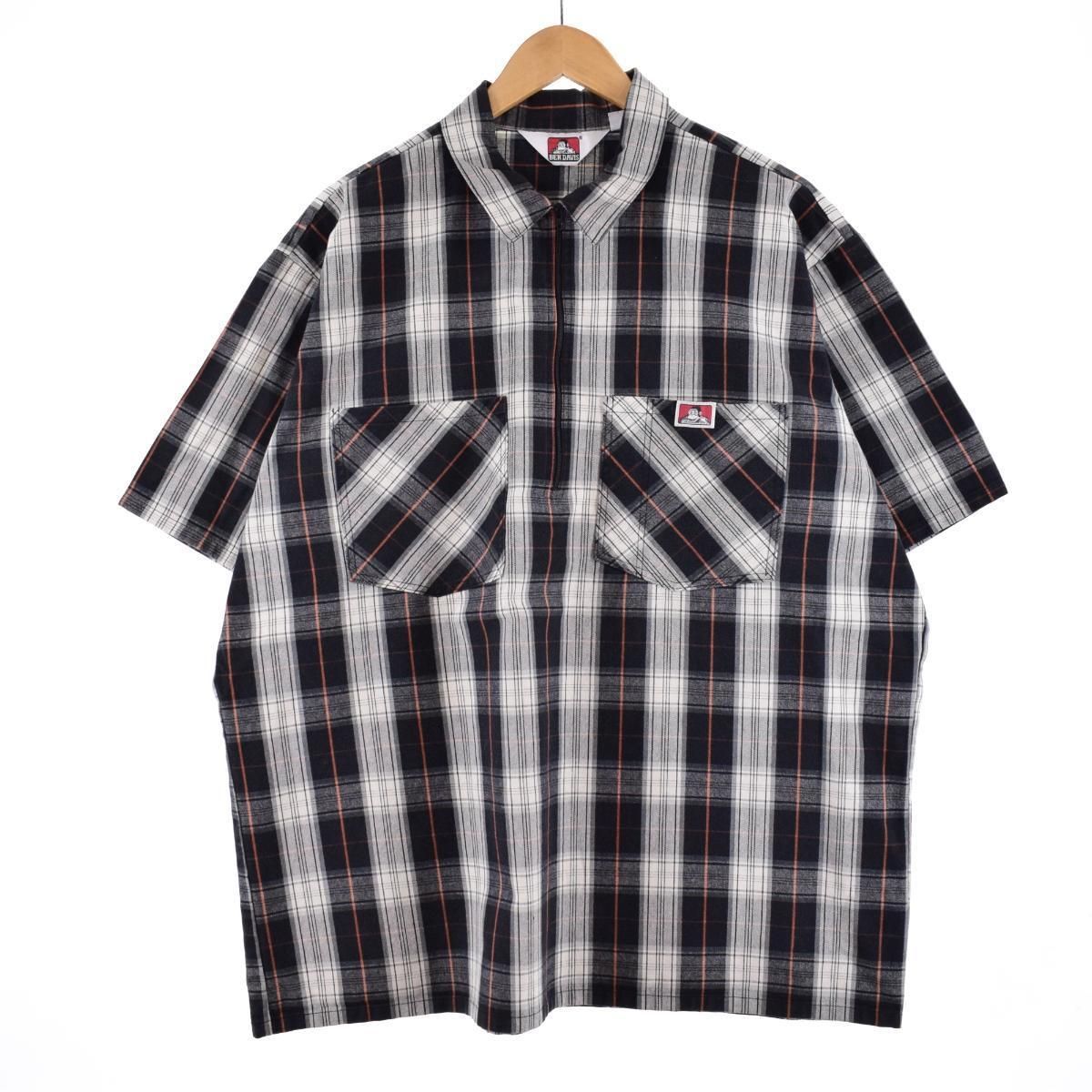 古着 90年代 ベンデイビス BEN DAVIS チェック柄 ハーフジップ 古着 90年代 ベンデイビス BEN DAVIS チェック柄 ハーフジップ