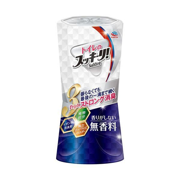 まとめ）アース製薬 トイレのスッキーリ！ 無香料 400ml 1セット（3個