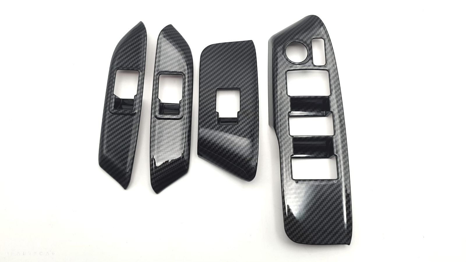 新品 TISpeed 新型シエンタ 3代目 10系 専用設計 ドア ウインドスィッチパネルカバー 内装 ガーニッシュ アクセサリーABS樹脂 (カーボン調)4P