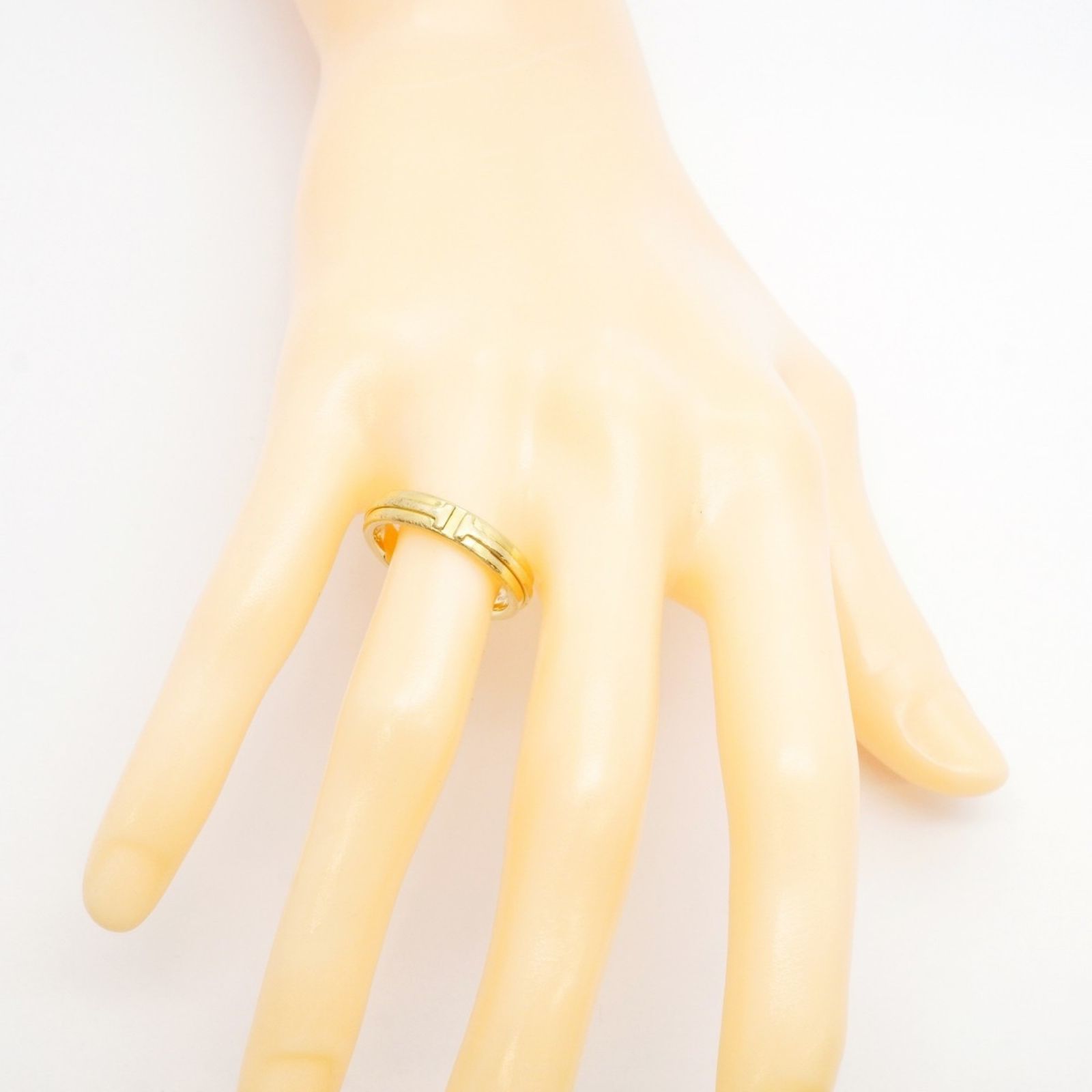 ティファニー Tiffany ティファニー リング T TWO ナロー 18KYG イエローゴールド 15号メンズ P1248170 WWW_SHINETEETH_COM