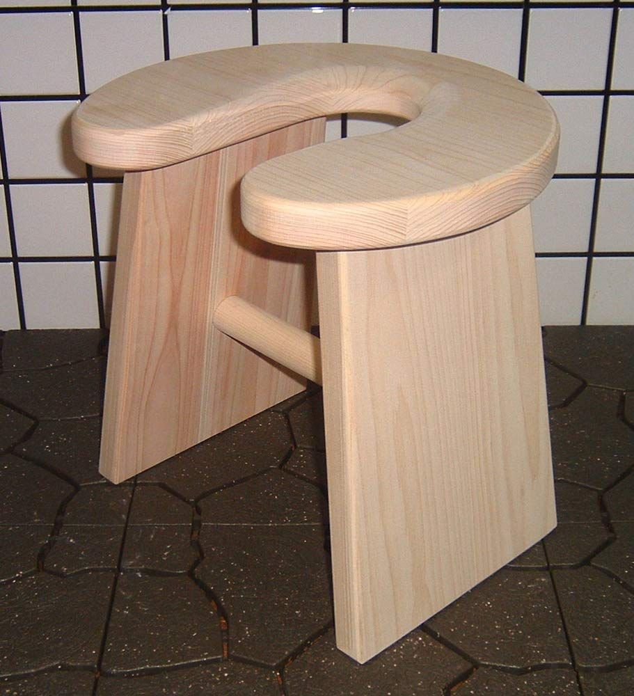 木曽工芸 木製 風呂椅子 癒しの香 国産 ひのき 足高 巾30×奥26.5×高30cm