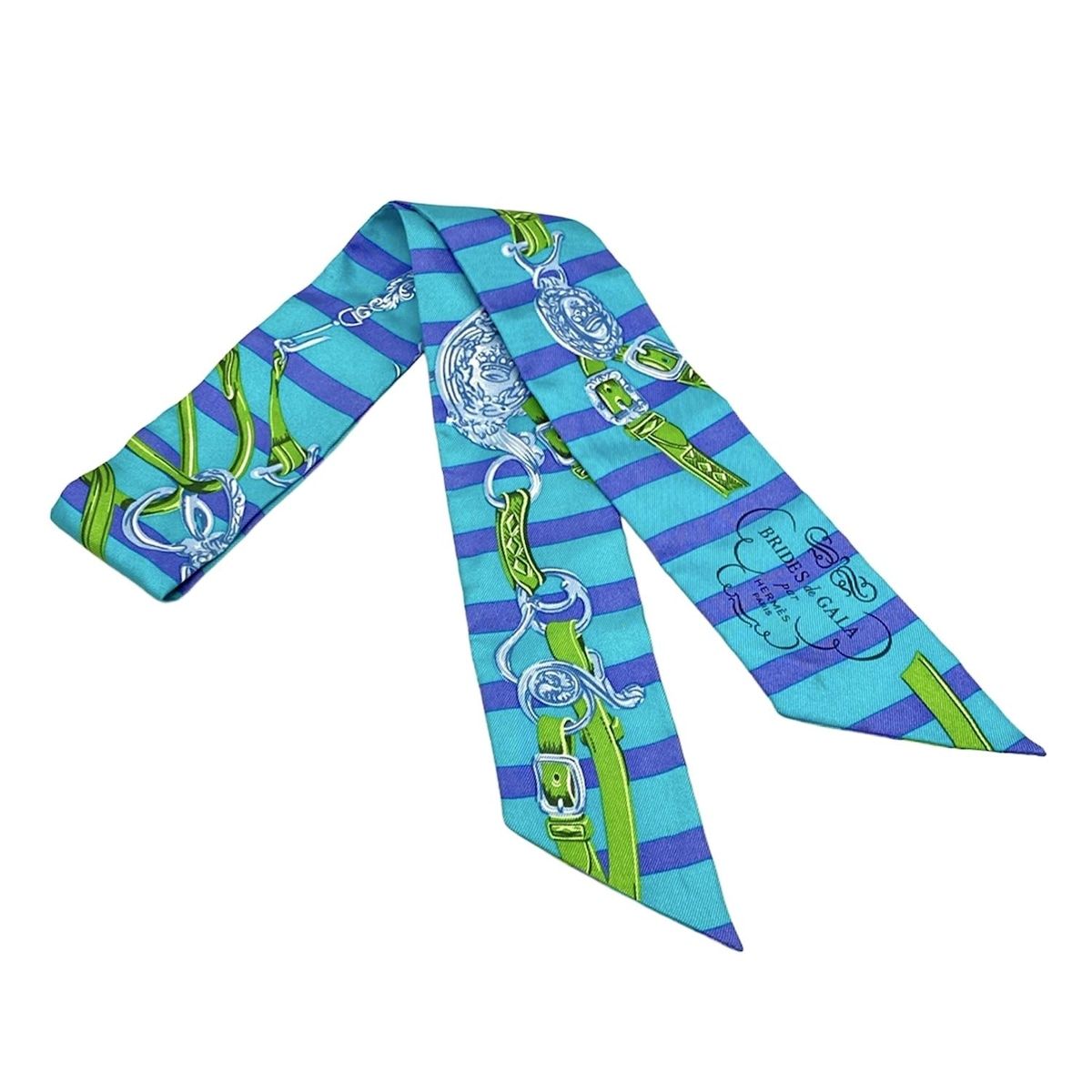 HERMES Twilly de Gala Applis ネイビー/マルチカラー HERMES Twilly de Gala Applis ネイビー/マルチカラー