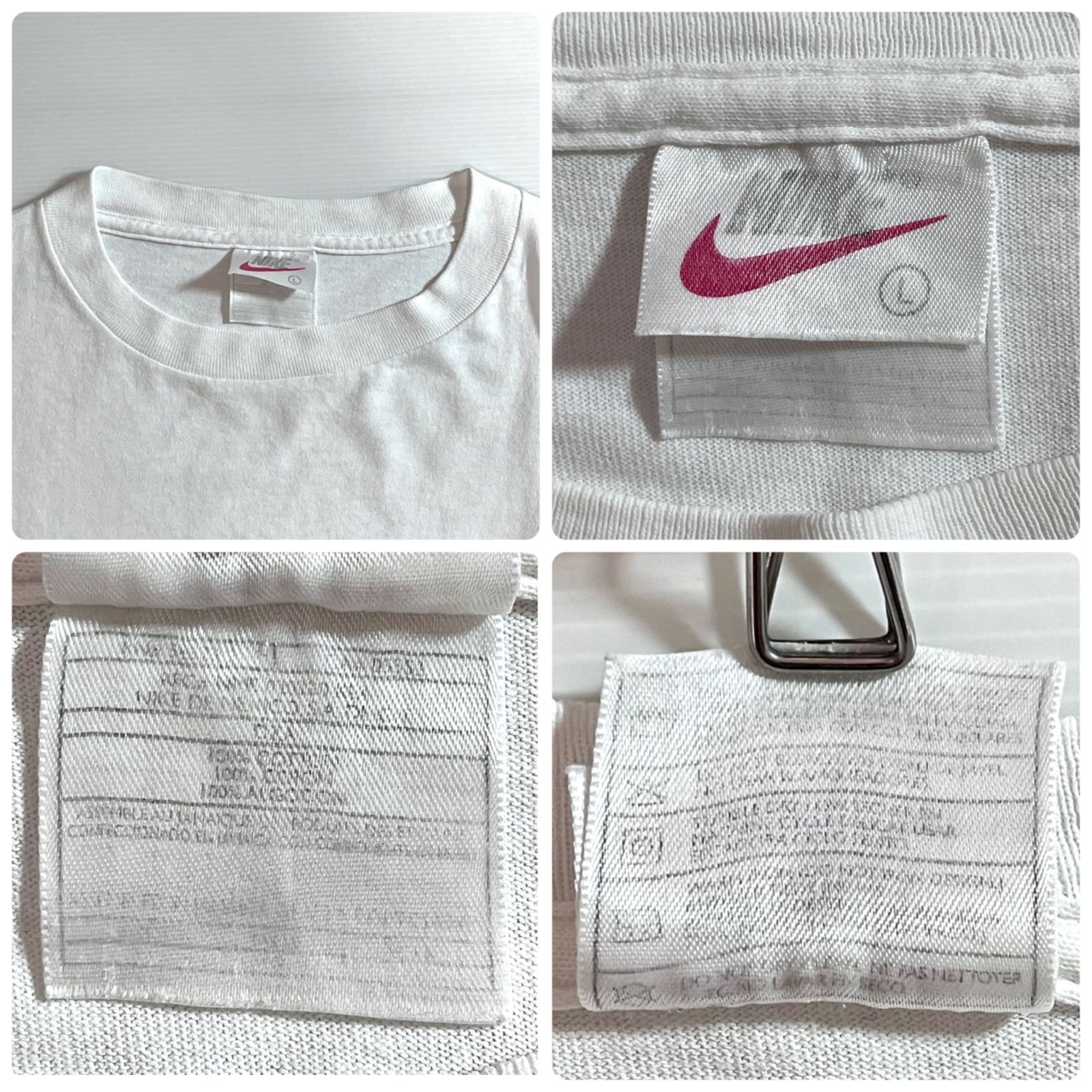 90s 00s NIKE ナイキ ヴィンテージ 半袖 Tシャツ L ホワイト WHITE 