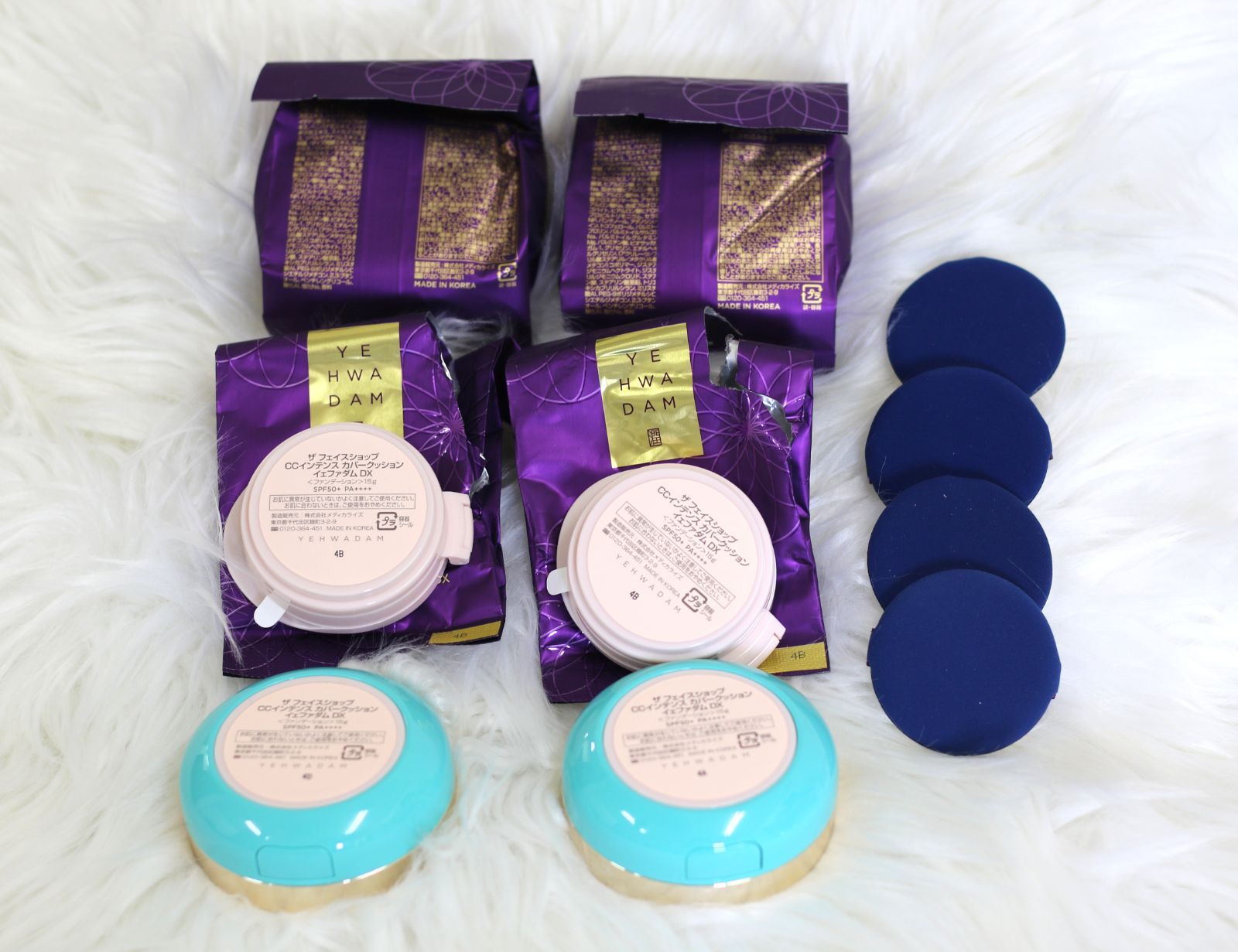CCインテンス カバークッション イェファダムEX 　 レフィル2個　パフ2付 フェイスショップCCインテンスカバークッションファンデーション ザ