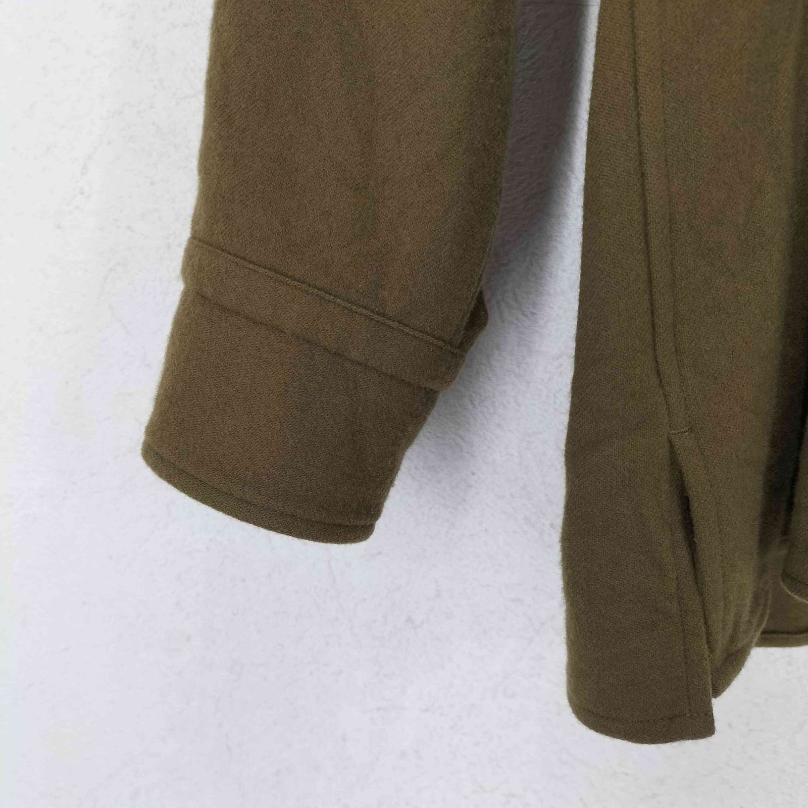 オーラリー AURALEE 19AW SUPER SOFT WOOL FLANNEL ZIP SHIRTS メンズ