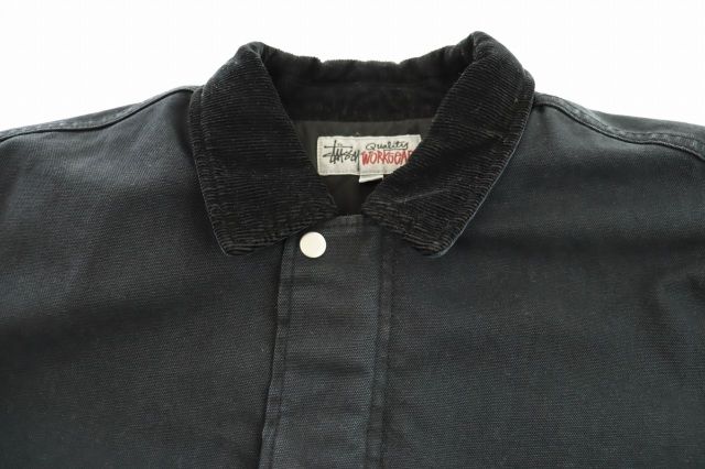 Stussy ブラック ワークギアジャケット 115785 Mサイズ Stussy Workgear Jacket 'Black'
