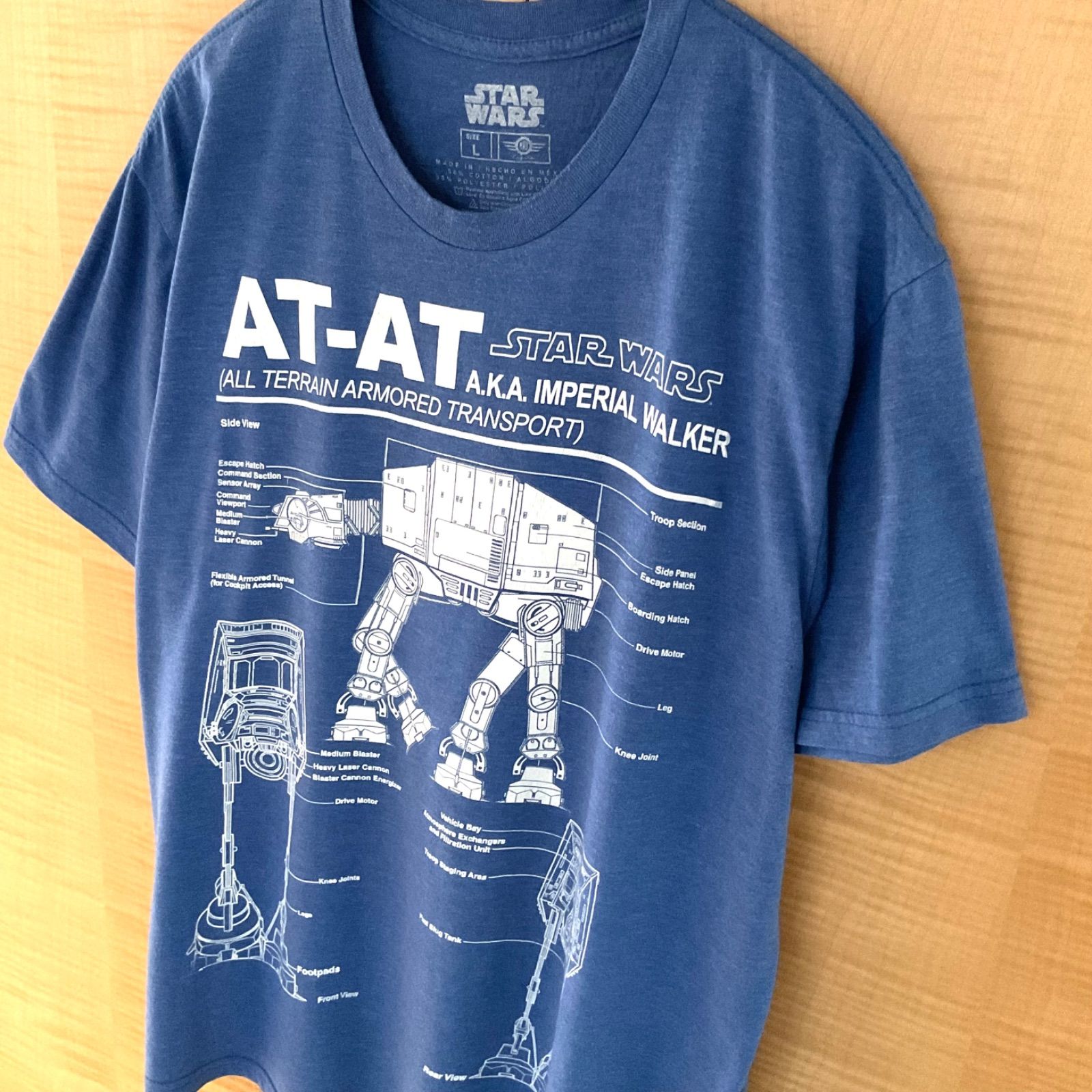 US古着 スターウォーズSTAR WARS AT-AT ウォーカー ビッグプリント半袖