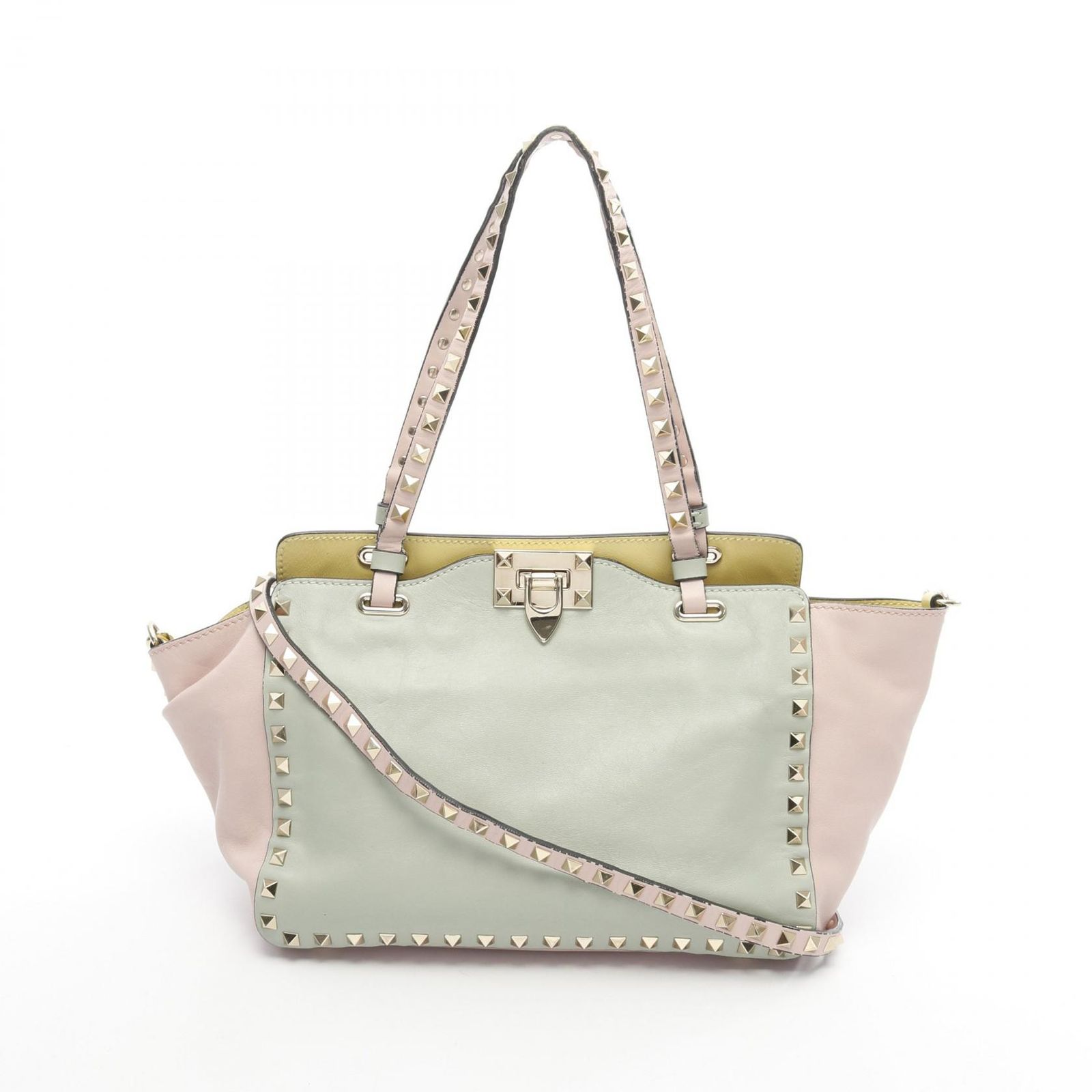ヴァレンチノ Valentino ハンドバッグ ロックスタッズ ピンク