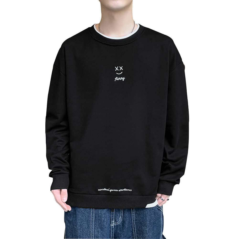 [Maioule] トレーナー メンズ 長袖 秋服 ロングtシャツ メンズ おおきいサイズ メンズ おしゃれ メンズ トレーナー 4色 M-5XL WY01