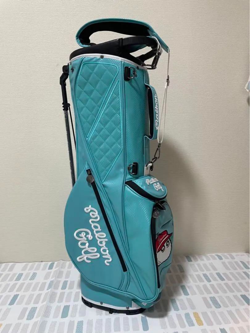 マルボン ゴルフ キャディバッグ malbon golf クラシック バック白色 