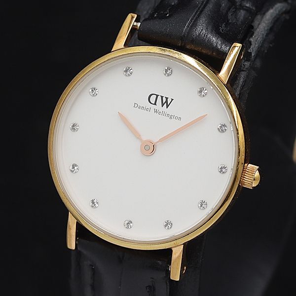 稼動 良品 ダニエルウェリントン QZ 03070173860 ホワイト文字盤