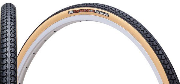 アイア―ルシー（IRC）井上ゴム 26×1-3/8 トップシード 耐摩耗 アメ/黒 ペア巻き