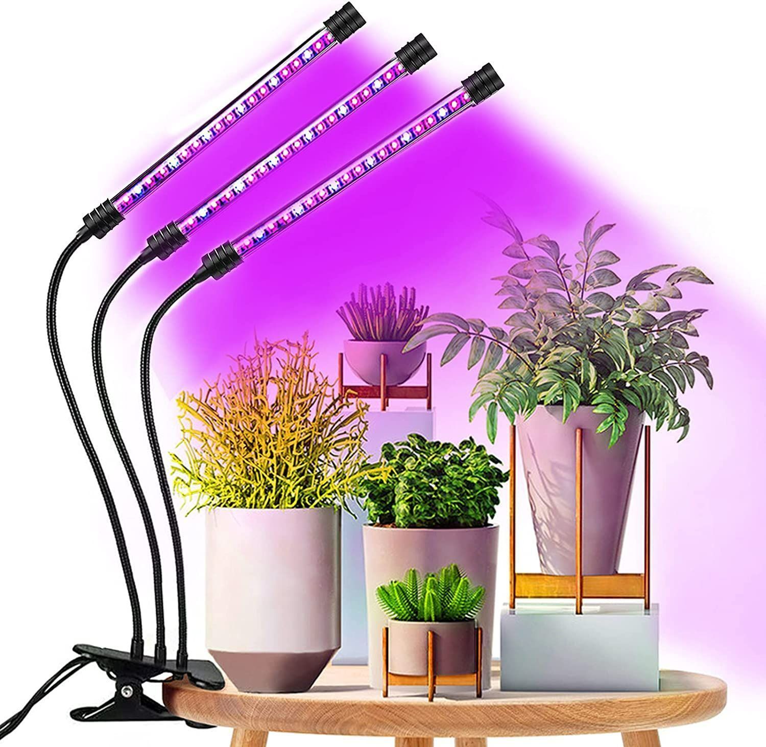 新品 植物育成ライト LED 植物ライト 4ヘッドでUSB 長促進ライト fkip