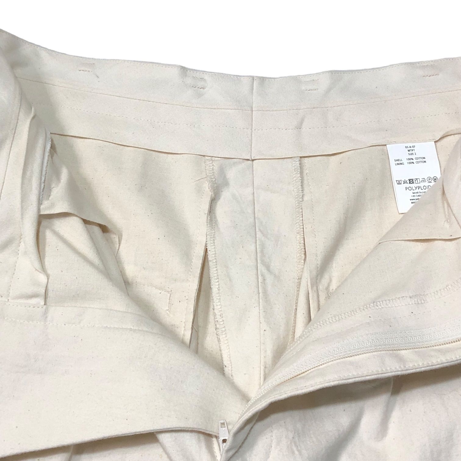 POLYPLOID(ポリプロイド) wide tapered pants ワイドテーパードパンツ 