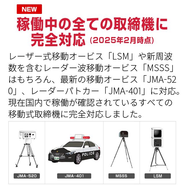 レーザー＆レーダー探知機
