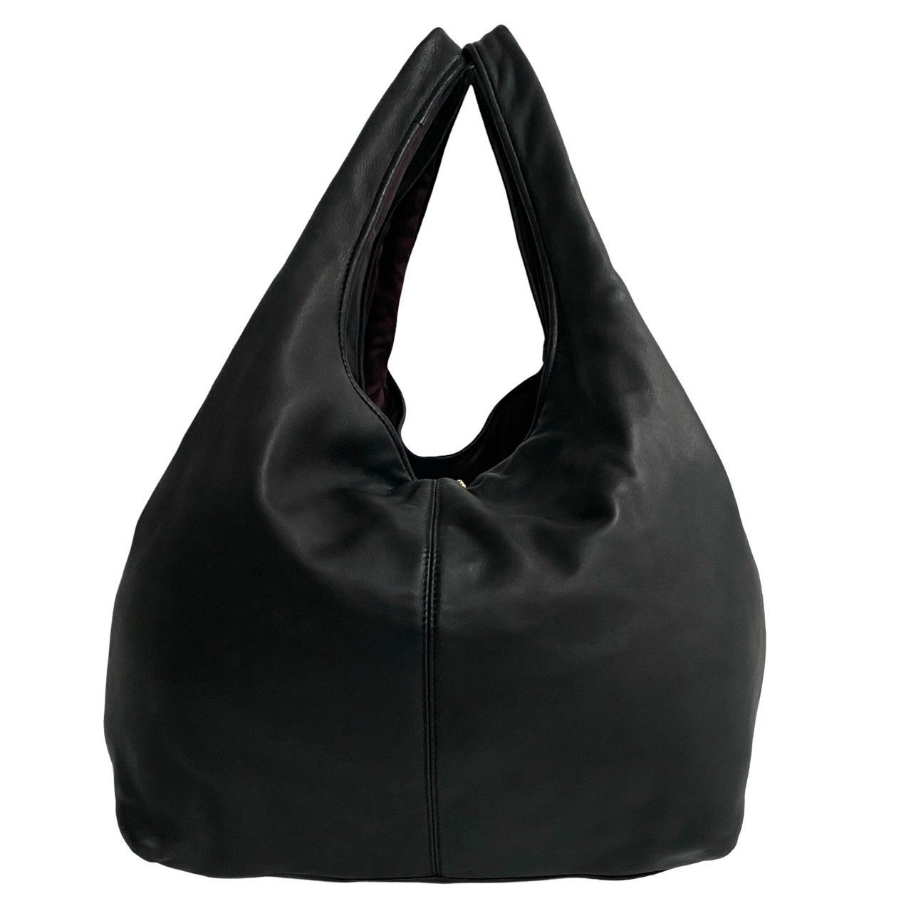 黒 スエード レザー ハンドバッグ ロック付き ロエベ 黒 スエード