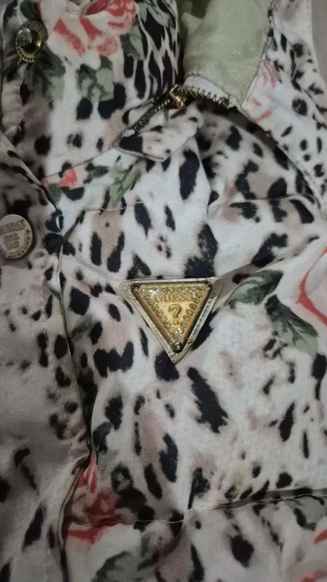 ゲス フラワー レオパード ダウン アウター 120