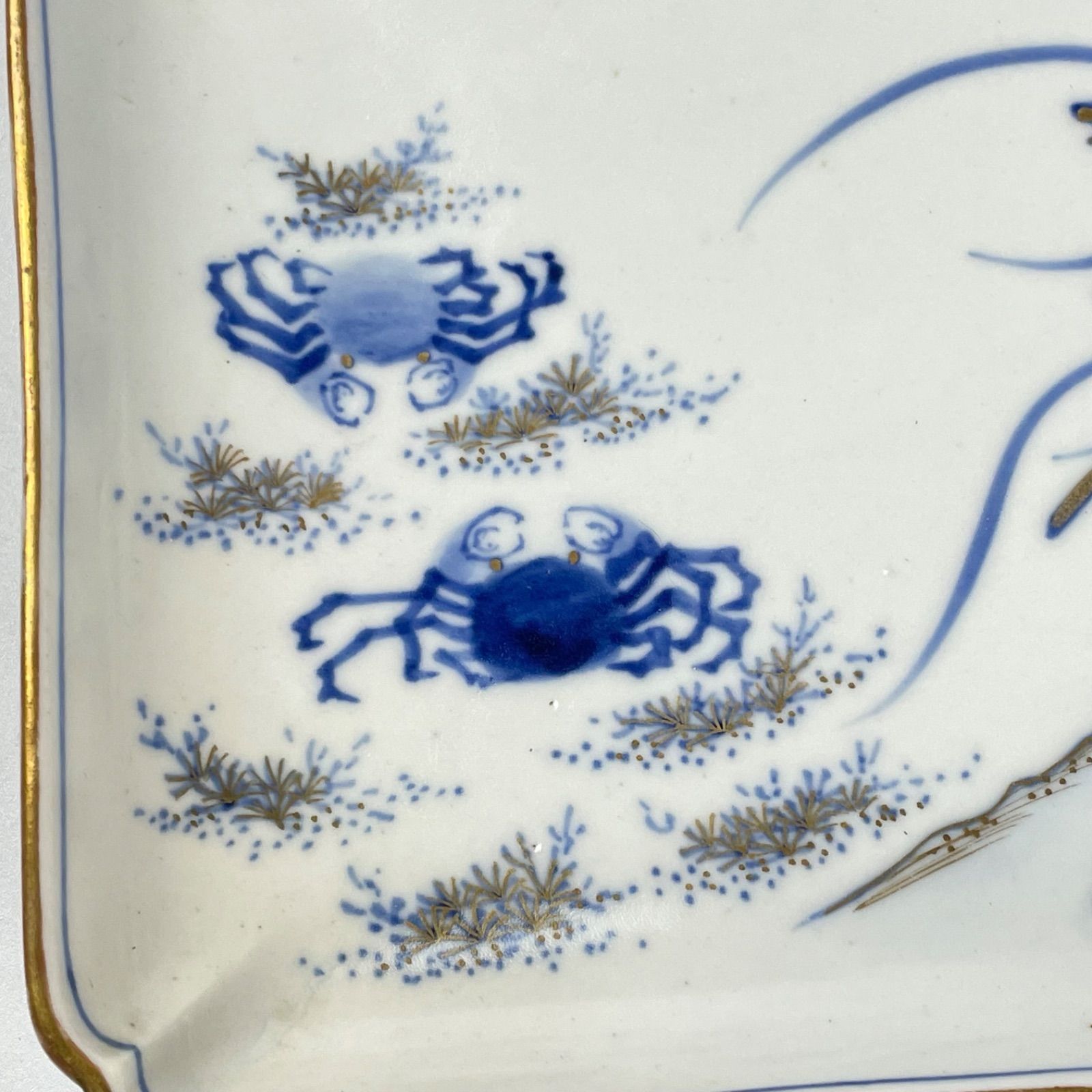 108年前 大正6年 九谷焼 【6枚セット】六寸皿 / 刺身皿 / 三寸皿 金彩 108年前 大正6年 九谷焼 【6枚セット】六寸皿 / 刺身皿 / 三寸皿 金彩