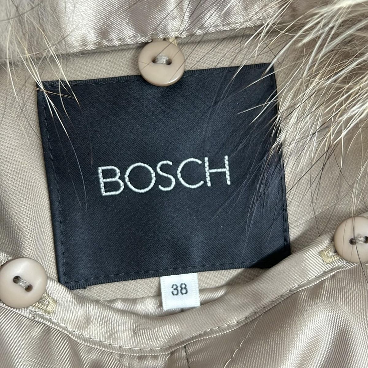 ボッシュ BOSCH サイズ38 M ベージュ レディース ワンピース BOSCH(ボッシュ) トレンチコート サイズ38 M レディース美品