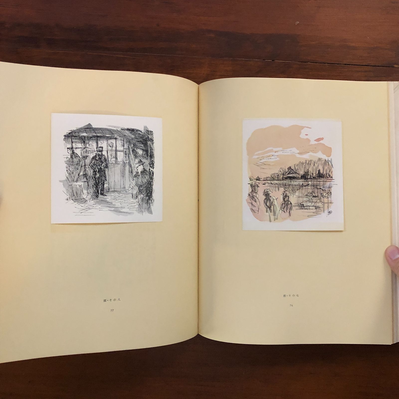 木村荘八　三国志　ペン画　額入り　書画、骨董品、美術品 木村荘八 三国志 ペン画 額入り 書画、骨董品、美術品