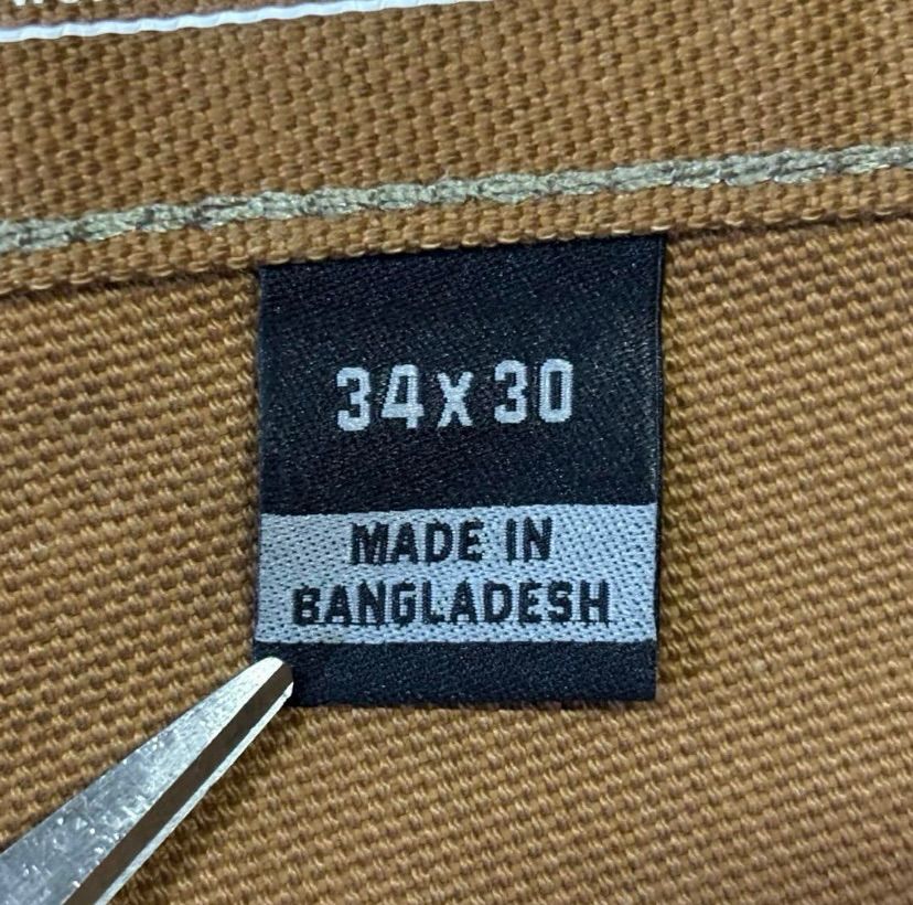 新品未使用 carhartt ダブルニー ダックパンツ ワイド baggy 極太 34