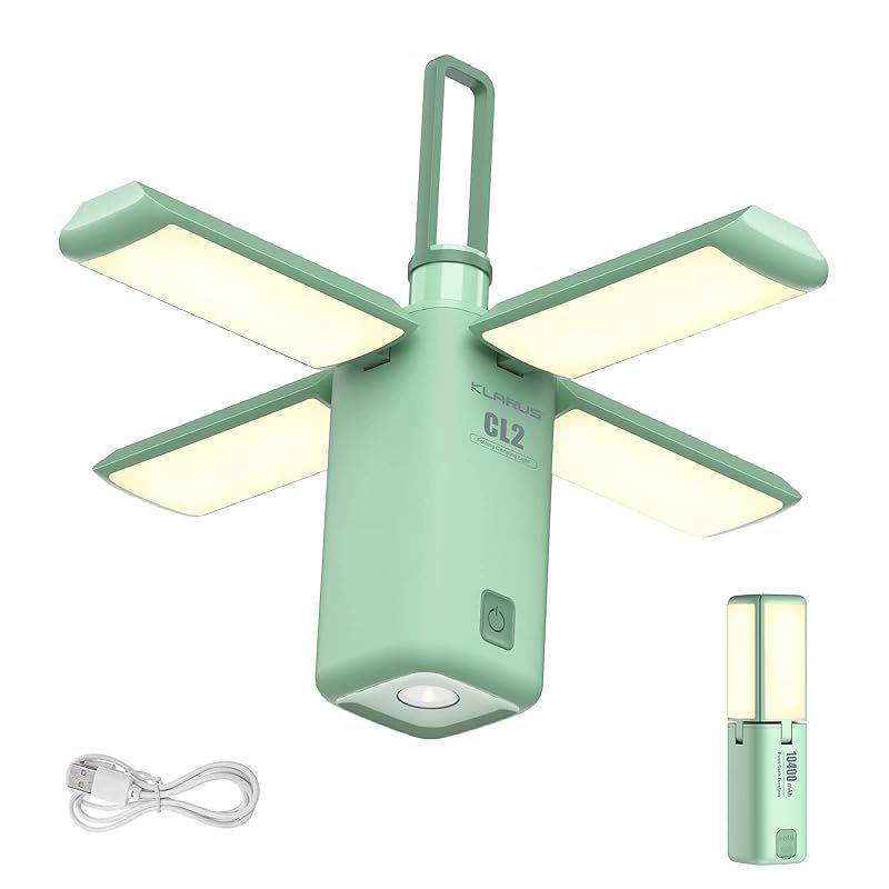 彡KLARUS CL2 フリーフォールディング アイケア キャンプ ライト 充電式 LED キャンプ ランタン ledランタン超高輝度 750 ルーメン 7つのモードテント 釣り 遠足 緊急時に適した防水IPX 1