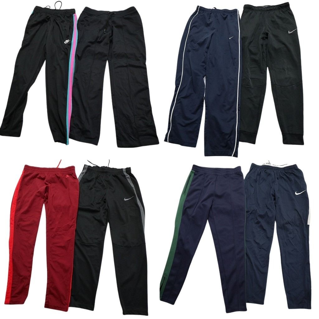 古着卸 ナイキ NIKE ジャージ パンツ 8枚セット メンズ Ｓ |Ｍ トラックパンツ ワイドパンツ ライン 古着 NA0301