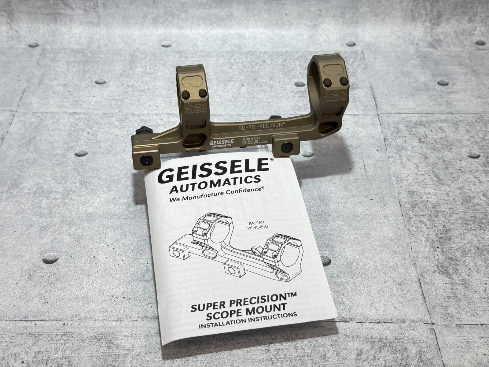 GEISSELE スコープマウント スーパープレシジョン 34mm for SR-25 (Mark 6) DDC 05-330S